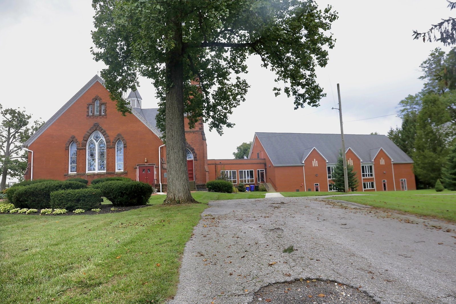 Members of Stewartstown Presbyterian Church gathered in the sanctuary