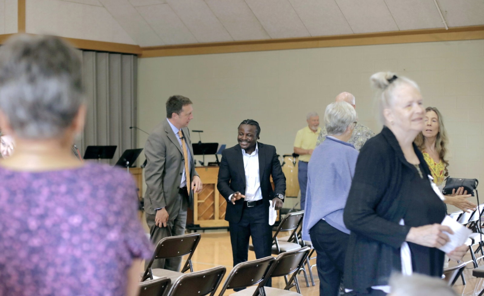 Interior of the sanctuary at Stewartstown Presbyterian Church